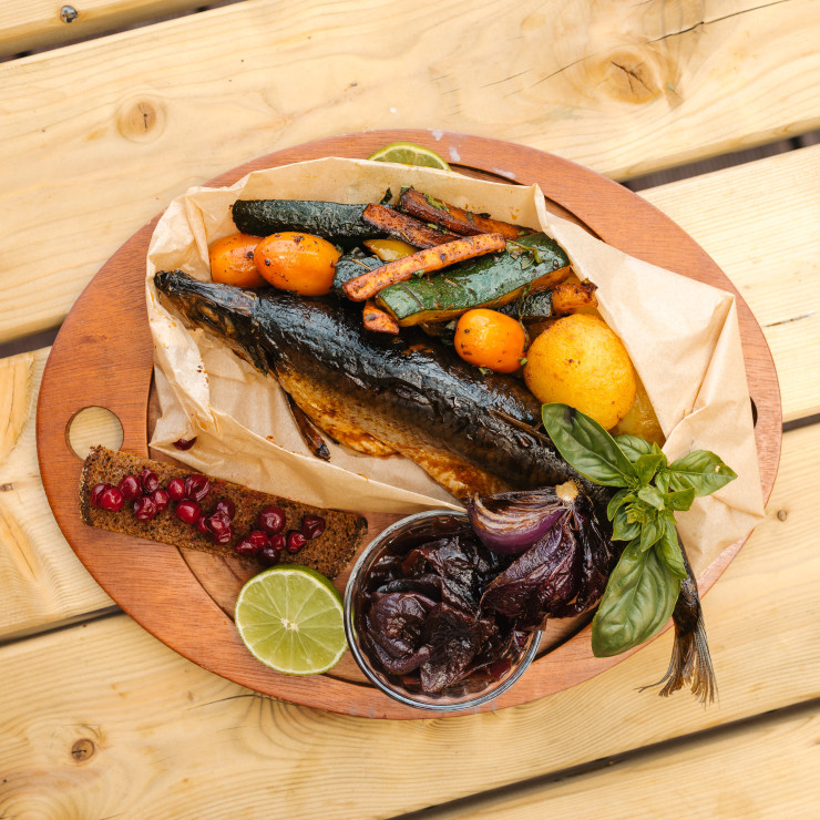 Svaiga Baltijas siļķes papilote | Raw Baltic herring en papillote
